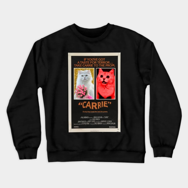 Classic MEOWvies: CARRIE Crewneck Sweatshirt by Xanaduriffic